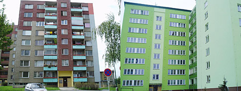 Na tvrtm a estm mst skonila tato zrekonstruovan stavba v Liptovsk ulici v Opav ; archiv SMBD